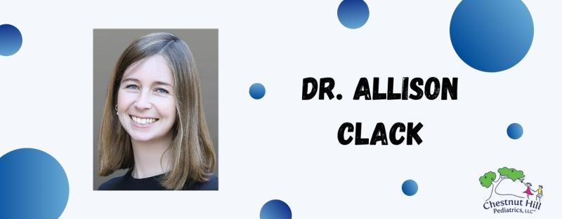 headshot of a woman with caption dr allison clack